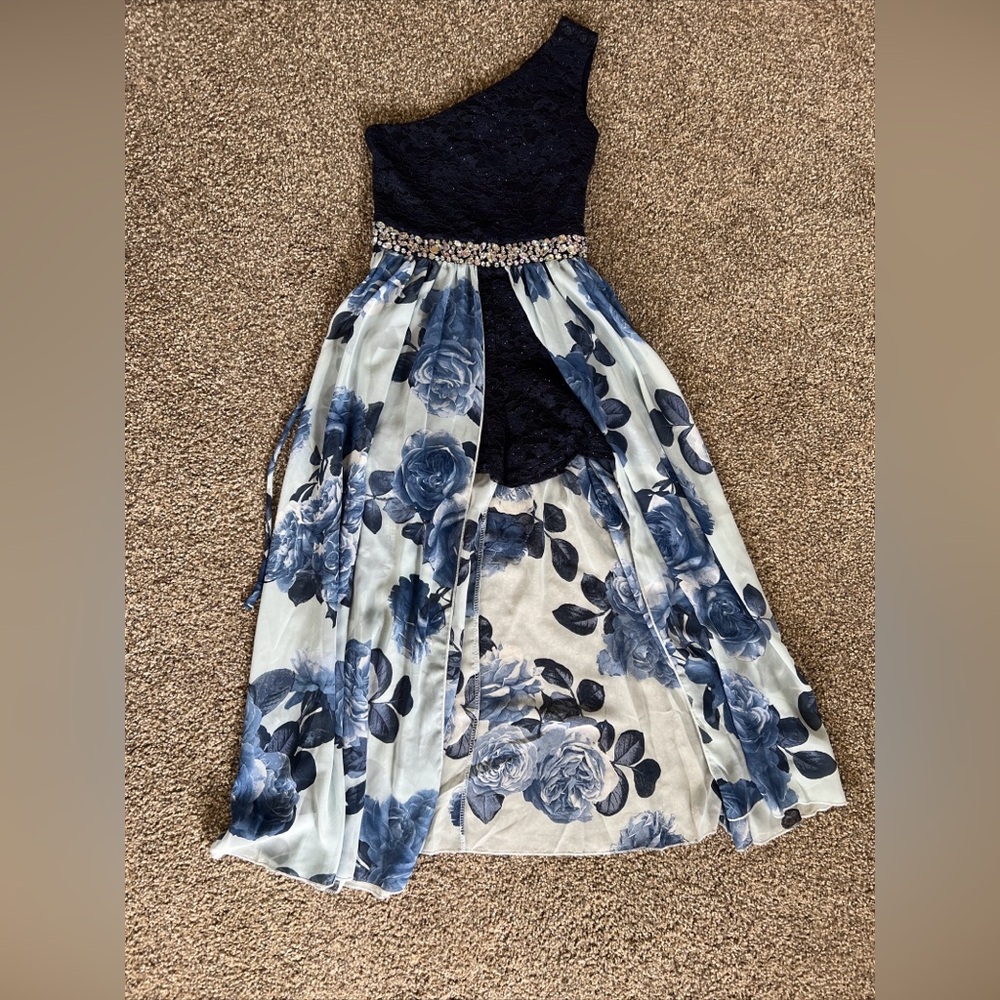 Speechless Girls' High Neck Maxi Romper Dress